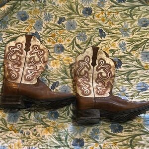 Ariat Brown and Cream Western Boots